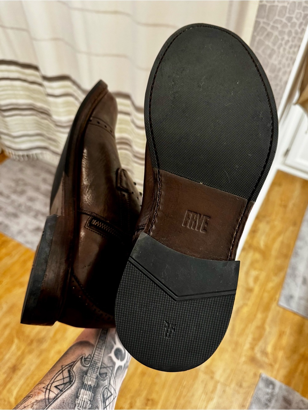 Frye Murray Leather Lace-Up Boots Brown Men’s Size 10.5 - Rare and discontinued - Picture 13 of 13